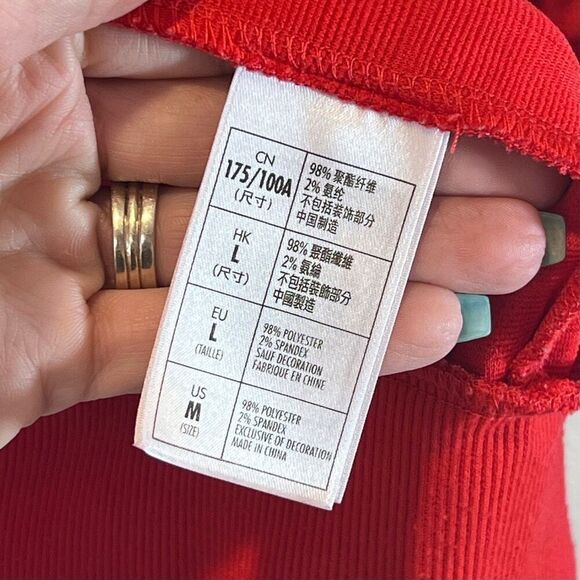 NWOT Walt Disney World Mickey Mouse Embossed Red Zip Up Retro Style Track Jacket - Picture 7 of 11